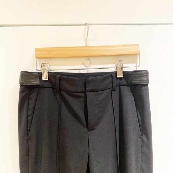 vince cropped wool pants w leather trim 🖤 - Picture 4 of 10